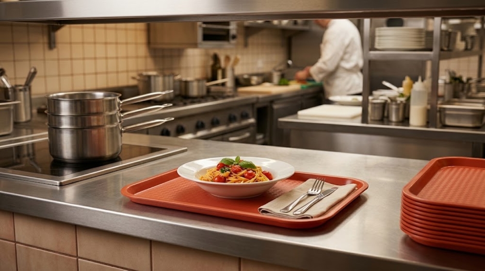 Tabletts für Catering: Lösungen für Kantinen, Bars und Hotels