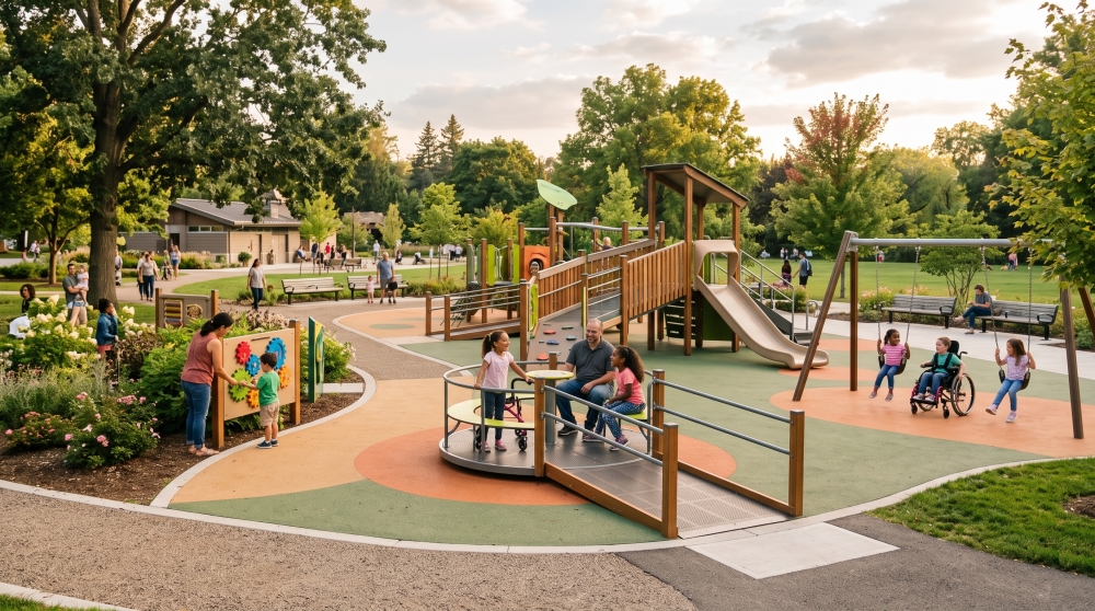 Inklusives Spielen in öffentlichen Parks: Wie man für alle zugängliche Räume gestaltet