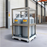 Gasflaschenlager und Gasflaschenboxen