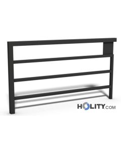 Absperrung zur Verkehrssicherheit aus Stahl h140239