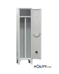 Umkleidespind mit Füßen und Trennung sauber/schmutzig h28306