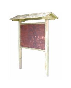 Werbe-/Infotafel aus Holz h109193