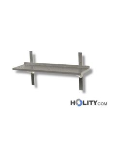 Einzelner-Edelstahlregal-für-Großküchen-perforiert-h35722