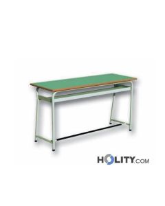 Schulbank-Zweisitzer-mit-Fußstütze-Höhe-64 cm-h17212