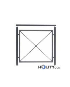 Abgrenzungsbarriere aus verzinktem Stahl h109124