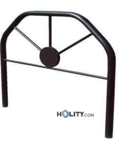 Abgrenzungsbarriere aus verzinkten Rundstahlprofilen h10990