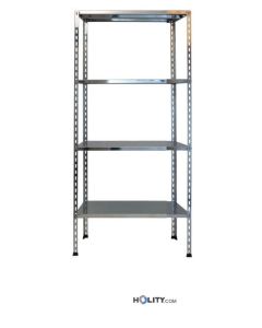 Edelstahlregal-mit-Schraubmontage-4-glatte-Böden-80x40xh180-cm-h11131
