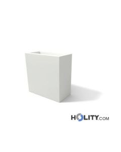 Vaso rettangolare in polietilene con opzione luce h12707