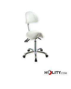 Ergonomischer Hocker für Arztpraxis mit Rückenlehne h13_153