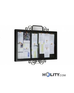 Werbe-/Infotafel aus Metall zur Wandbefestigung h140208