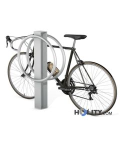 Vertikaler Fahrradständer aus verzinktem Stahl h140256