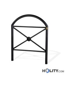 Abgrenzungsbarriere mit Rundprofil aus Stahl h14066