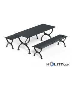 Picknicktisch mit Bänken h140_361