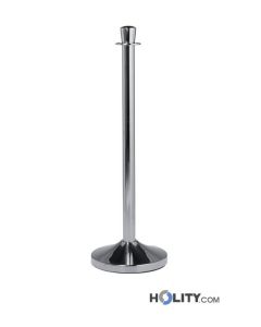 Kordel-Absperrsäule-aus-verchromtem-Edelstahl-h14869