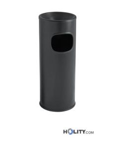 22 Lt Abfalleimer Stahl mit Aschenbecher h2002