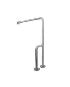 Barra di supporto fissa con triplo supporto parete h218_237
