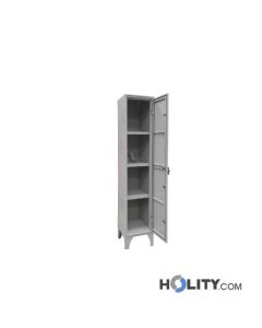 Fächer- Ausgabeschrank mit Füßen und 4 Fächern h283_39