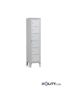 Fächer- Ausgabeschrank mit Füßen und 6 Fächern h283_40