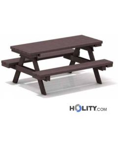 Picknicktisch mit Bänken h285_25