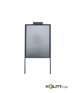 Werbe-/Infotafel als Stadtmobiliar aus Metall h28728