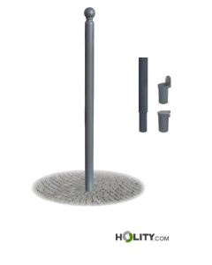 Herausnehmbarer Stahlpoller h287_166