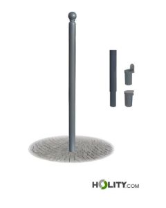 Herausnehmbarer Stahlpoller h287_167