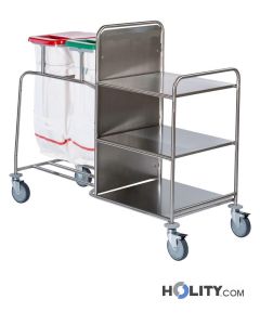 Wäschewagen aus Stahl für Krankenhaus h31517
