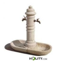 Stadtmöbel-Trinkbrunnen-aus-Beton-mit-Doppelbecken-h319_58