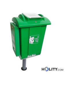 Hundetoilette - Abfallbehälter mit Beutelspender h326_46