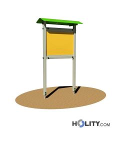 Werbe-/Infotafel aus Aluminium für Parkanlagen h350_177