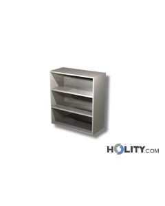 Edelstahl-Hängeschrank-2-offene-Ablagen-h357-25
