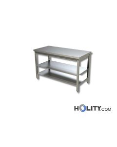 Edelstahl-Tisch-mit-Ablagen-Länge-140-cm-h357_84