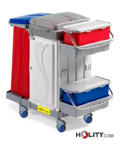 Reinigungswagen mit Sackhalterung, Bereiche mit MRT h422_40