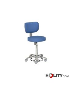 Hocker für Arztpraxis mit Rückenlehne h448_101