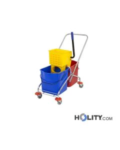 Doppelter Moppeimer mit Mopppresse 2 x 23L h464_203