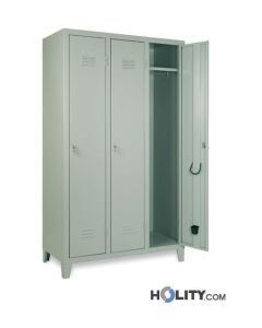 3-türiger Spindschrank für Umkleiden aus Metallblech h471_06