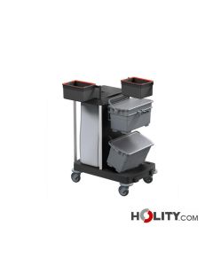 Reinigungswagen für Krankenhaus mit Sackhalterung h489_31