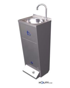 Handwaschbecken aus Edelstahl, Standmodell h509_07