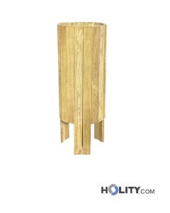 Mülleimer mit Holz für Aussenbereich h521_11