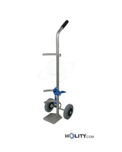 Wagen für Sauerstoffflaschen aus Edelstahl h5540