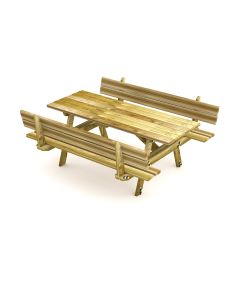 Set Picknick Tisch mit Bänken für Parkanlagen h575_39