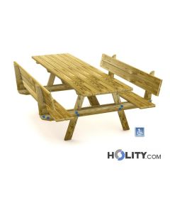 Picknicktisch mit erleichtertem Zugang h575_40