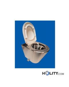 Wand-WC aus Edelstahl h628_08