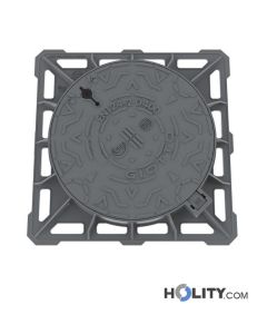 Kanaldeckel aus Gusseisen h638_10