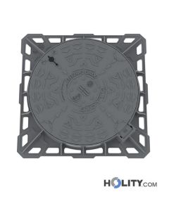 Kanaldeckel aus Gusseisen h638_23