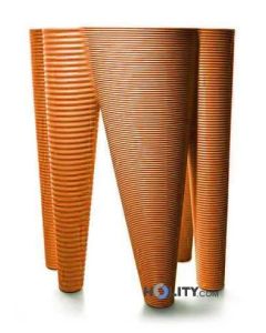 Vase aus Polyethylen h6437 orange