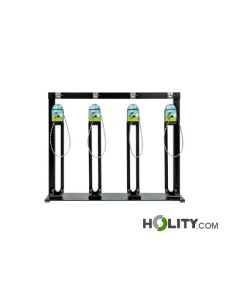 Linearer-Fahrradständer-4 Steckdosen-h859_21