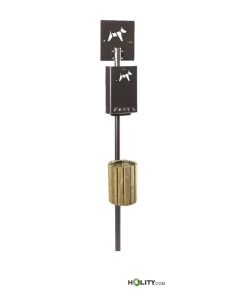Hundestation-für-Parks-mit-Holzkorb-h8668