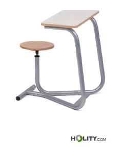 Einteiliger-Schultisch-mit-drehbarem-Hocker-Größe-5-h908_184