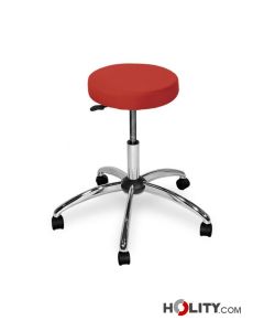 Arzthocker mit verchromtem Gestell h930_82
